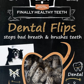 QCHEFS Treat for Small Dogs Dental Flips 40 g