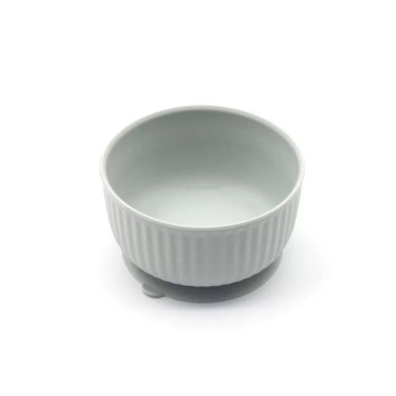 Silicone Non-slip Small Pet Bowl Soft Grey